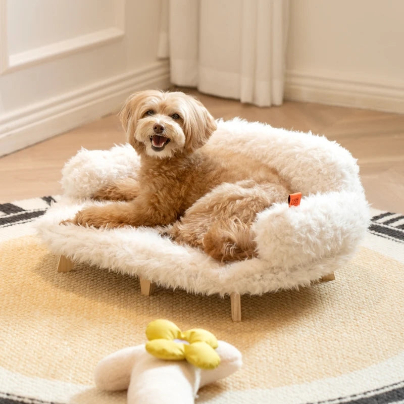 Wooden Pet Bed for Dogs And Cats