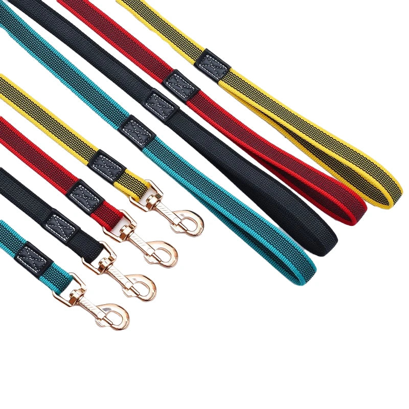 Dog Leash, Long Pet Lead, Non-Slip Rubber Nylon for Small Medium Large Big Dogs, 2m 3m 5m