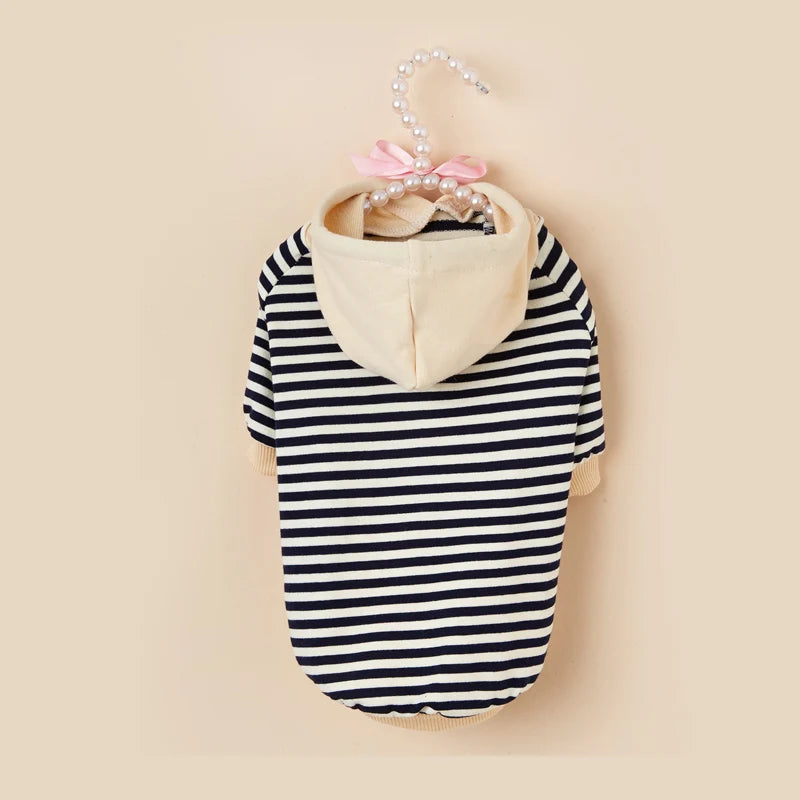 Striped Warm Winter Pet Hoodie