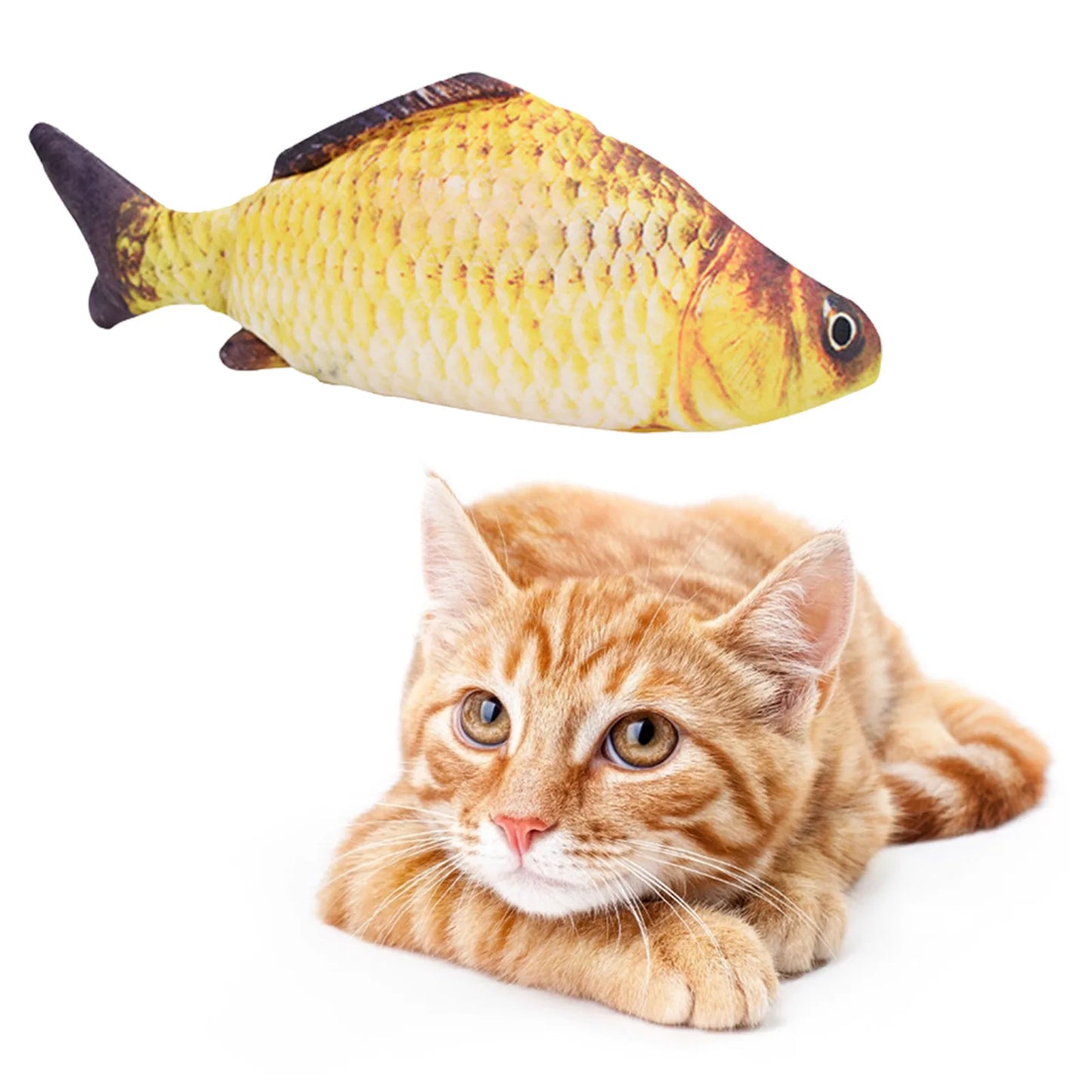 Interactive Electric Floppy Fish Cat Toy Realistic