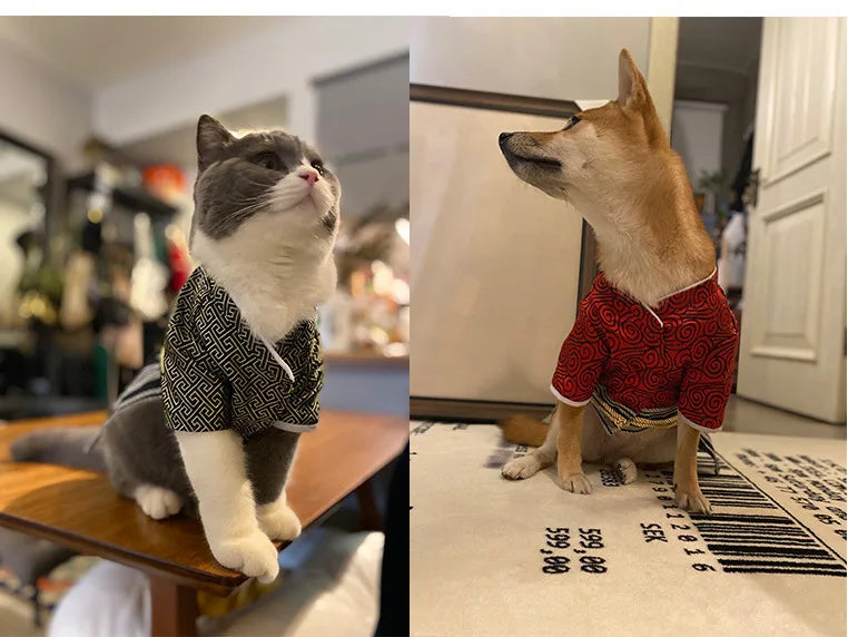 Japanese Kimono Dog Samurai Dog Clothes
