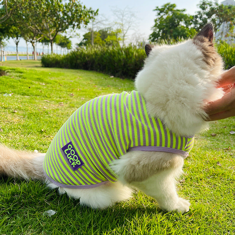 Cool and Stylie Breathable Stripes Vest Pet Clothes