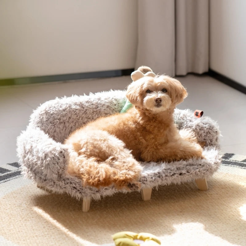 Wooden Pet Bed for Dogs And Cats