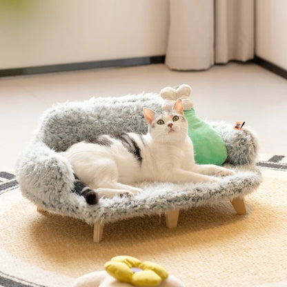 Wooden Pet Bed for Dogs And Cats