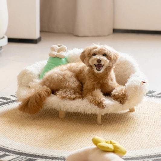 Wooden Pet Bed for Dogs And Cats