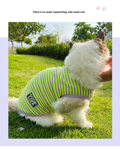 Cool and Stylie Breathable Stripes Vest Pet Clothes