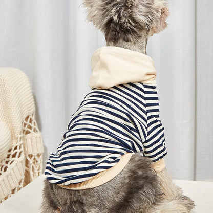 Striped Warm Winter Pet Hoodie