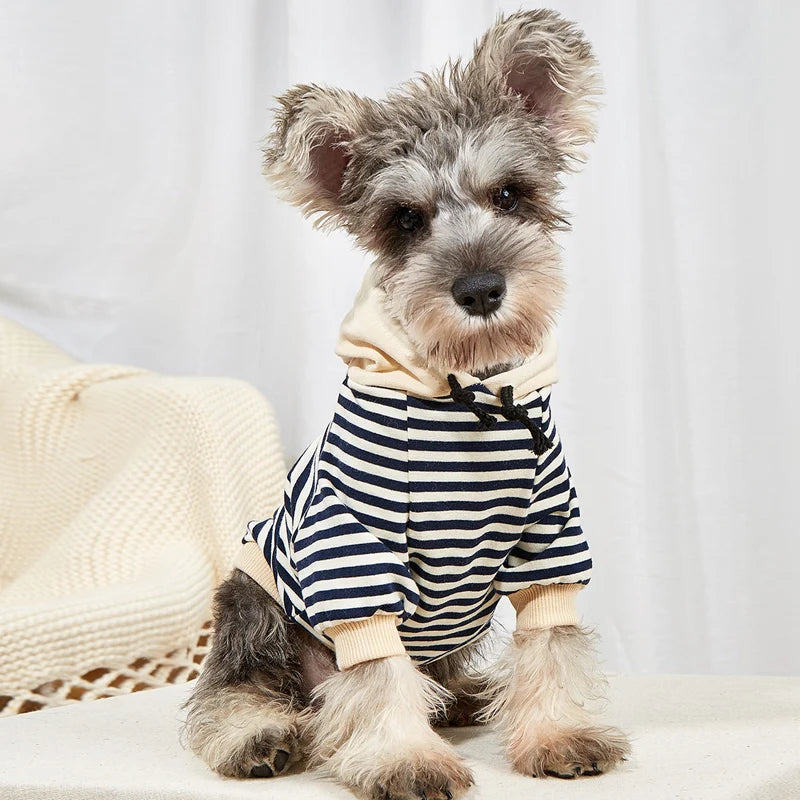 Striped Warm Winter Pet Hoodie