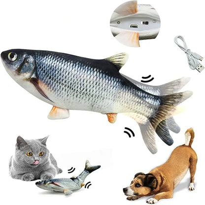 Interactive Electric Floppy Fish Cat Toy Realistic
