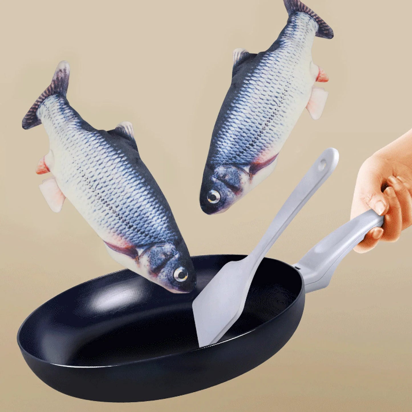 Interactive Electric Floppy Fish Cat Toy Realistic