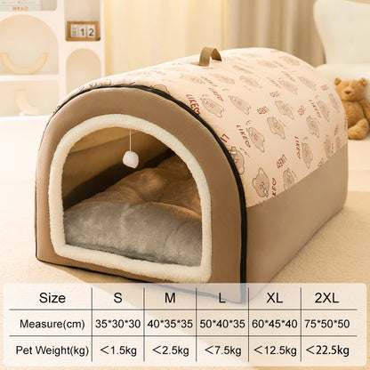 Dog Kennel Warm Winter Dog House