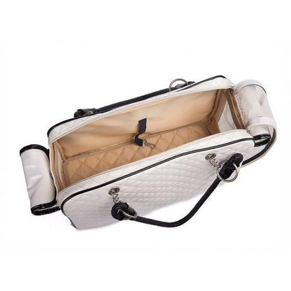 Leather Cat Dog Carrier Bag Travel and Sling Backpack