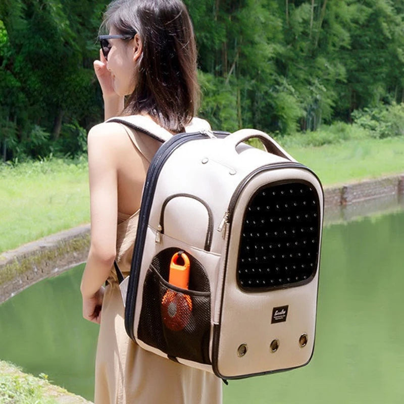 Trolley Pet Backpack Universal Wheel Cat and Dog Bag