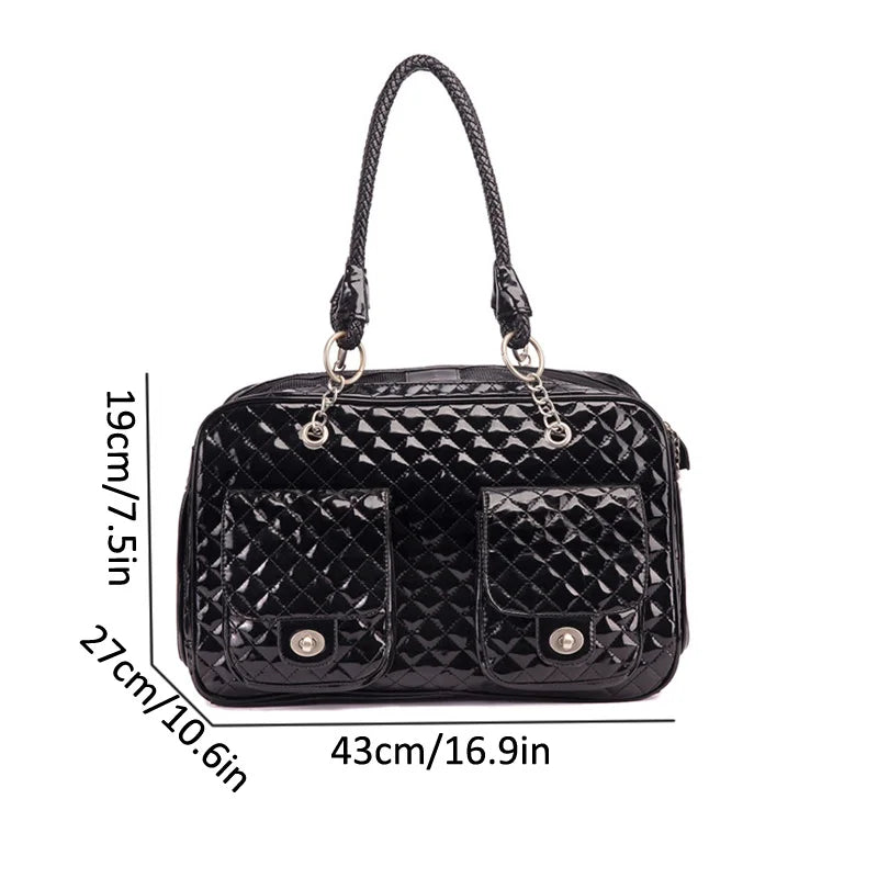 Leather Cat Dog Carrier Bag Travel and Sling Backpack