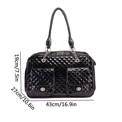 Leather Cat Dog Carrier Bag Travel and Sling Backpack