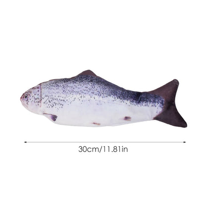 Interactive Electric Floppy Fish Cat Toy Realistic