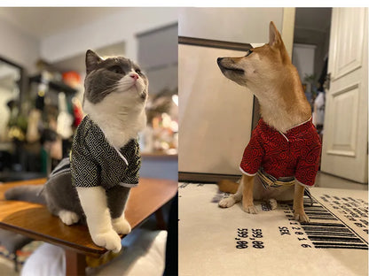 Japanese Kimono Dog Samurai Dog Clothes