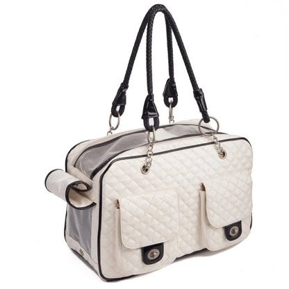 Leather Cat Dog Carrier Bag Travel and Sling Backpack