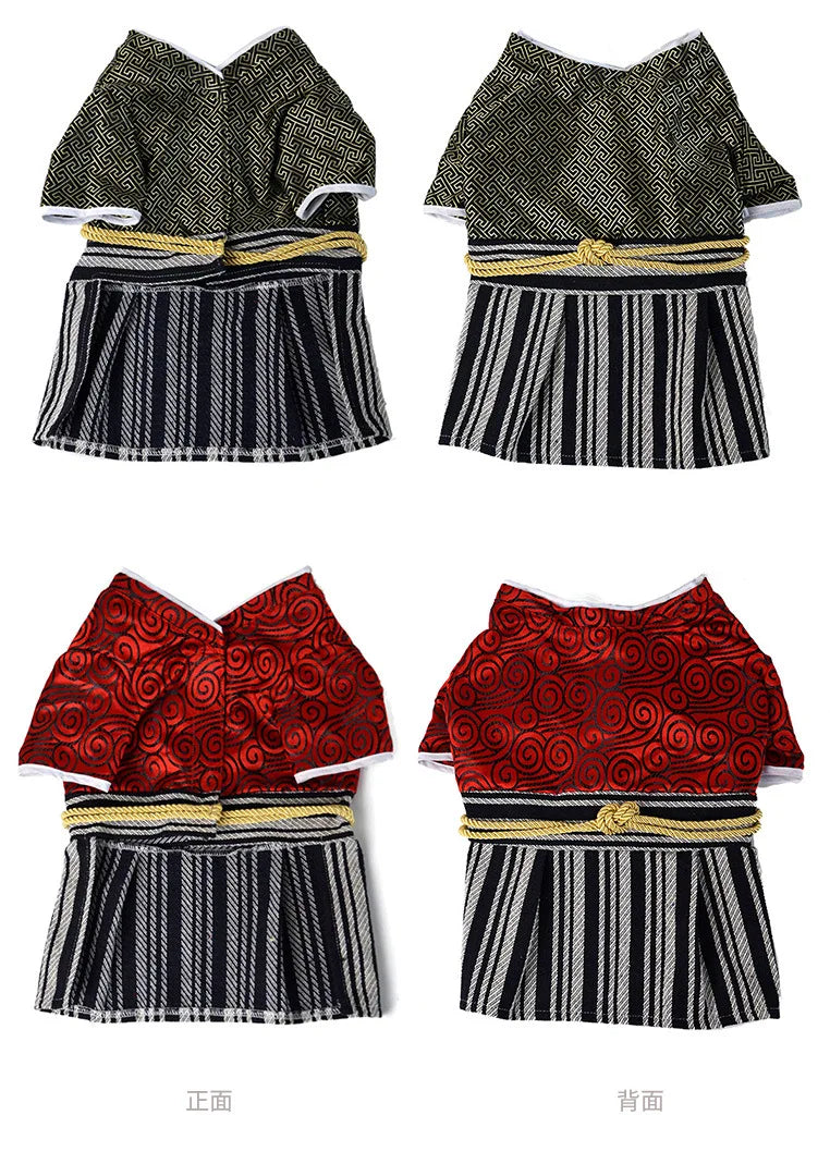 Japanese Kimono Dog Samurai Dog Clothes