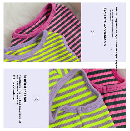Cool and Stylie Breathable Stripes Vest Pet Clothes