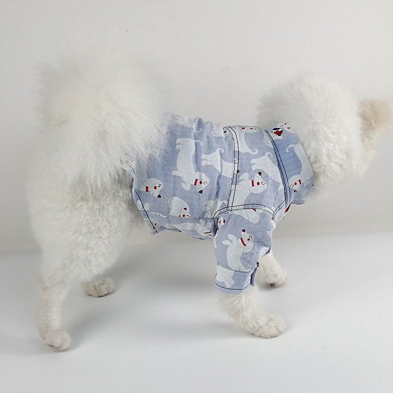 Puppy Printed Shirt Dog Clothes